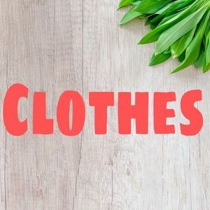 Clothes are listed here (: